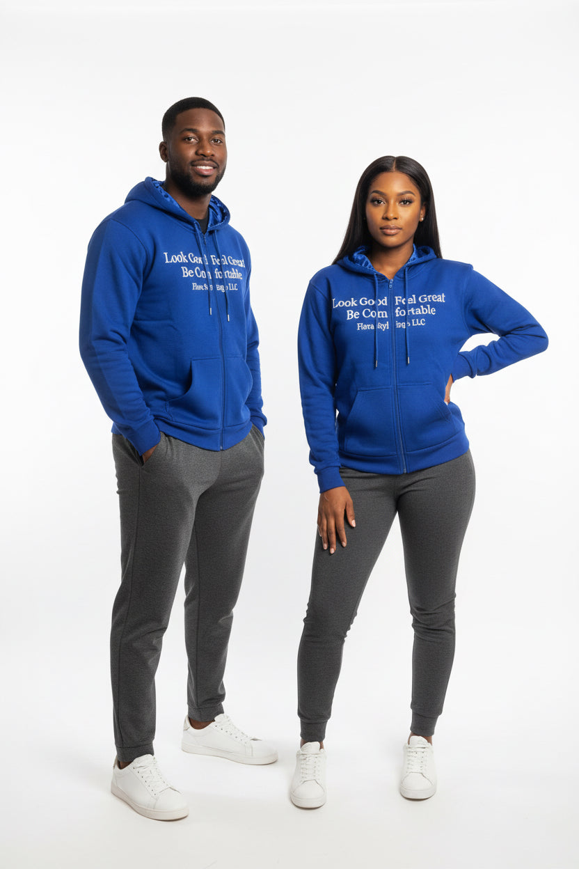 Motto Satin Hoodies